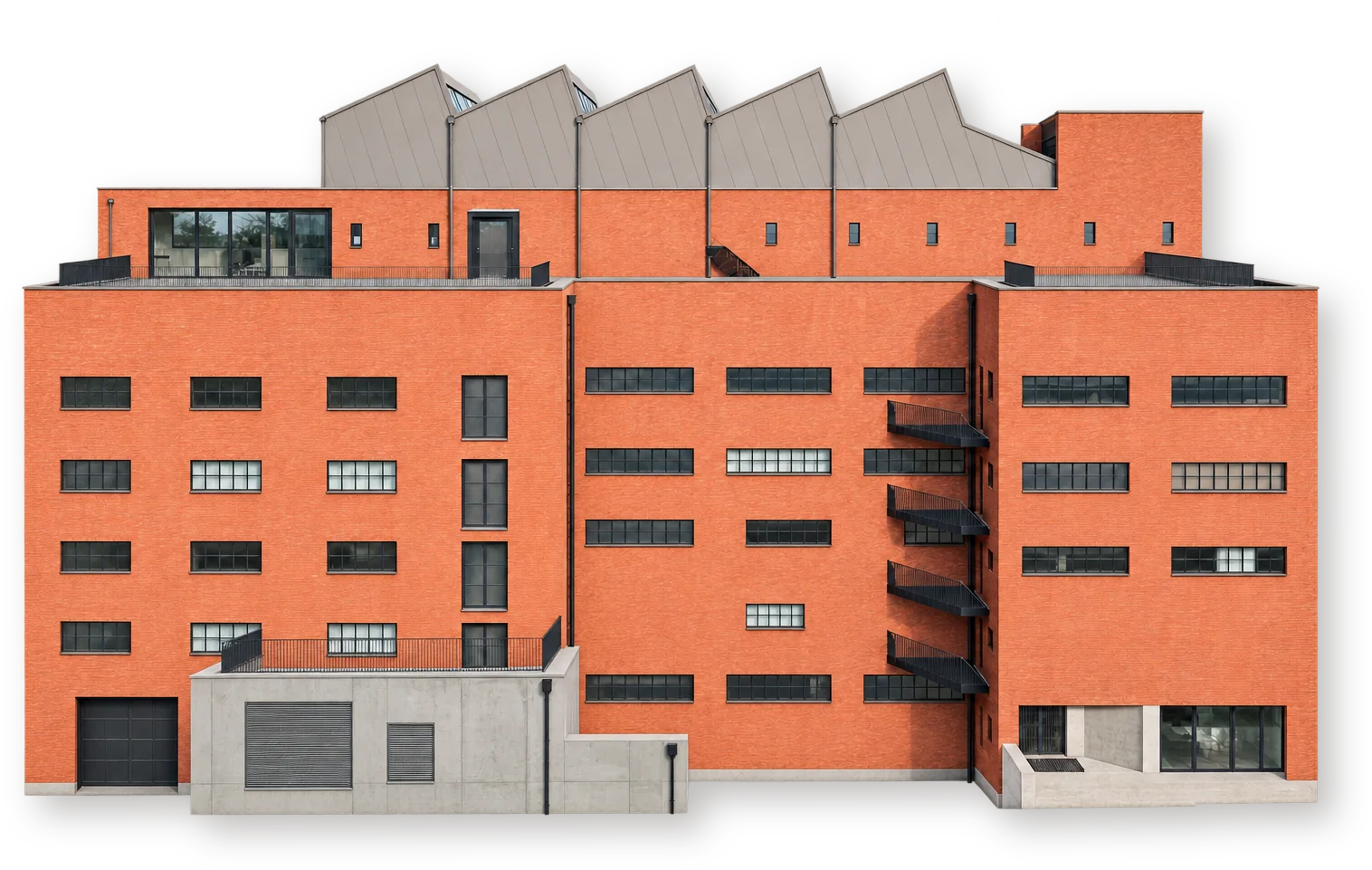 Кирпичное здание Art Center Hugo Voeten в Херенталсе