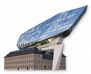 Объёмная иллюстрация: Дом порта — Port House, Антверпен