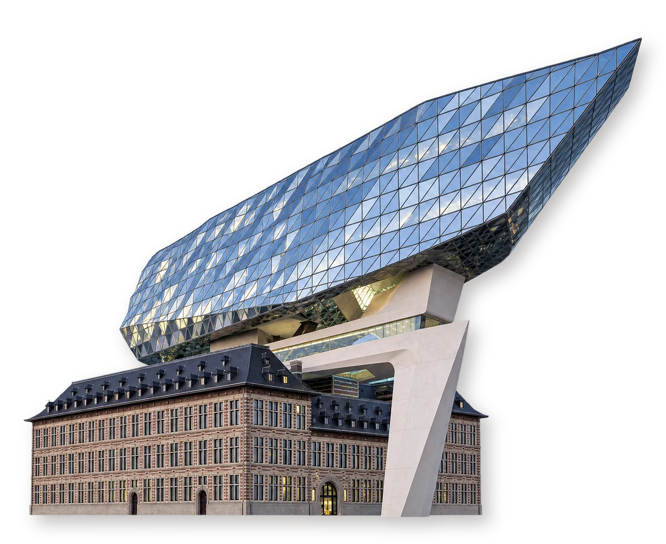 Объёмная иллюстрация: Дом порта — Port House, Антверпен