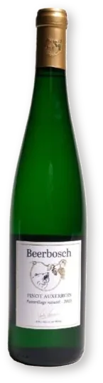 Бутылка Pinot Auxerrois — Wijndomein Beerbosch Бутылка вина Pinot Auxerrois винодельни Wijndomein Beerbosch