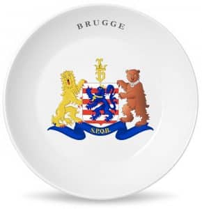 Сувенирная тарелка - экскурсия в Брюгге