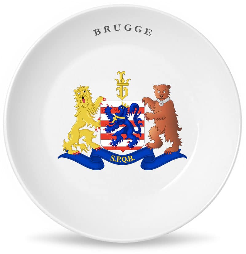 Сувенирная тарелка с гербом города Брюгге