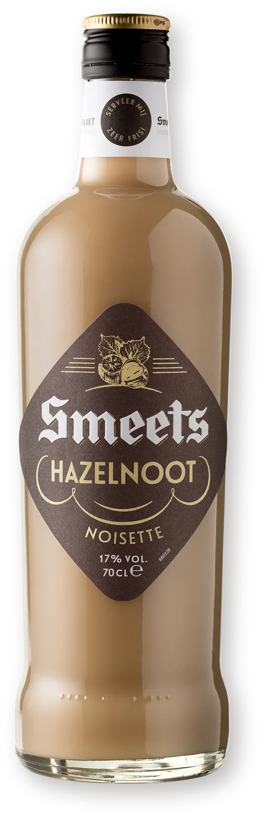 Smeets Hazelnoot Бутылка Smeets Hazelnoot — сливочный ликёр с фундуком