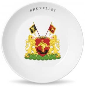 Сувенирная тарелка с гербом Брюсселя