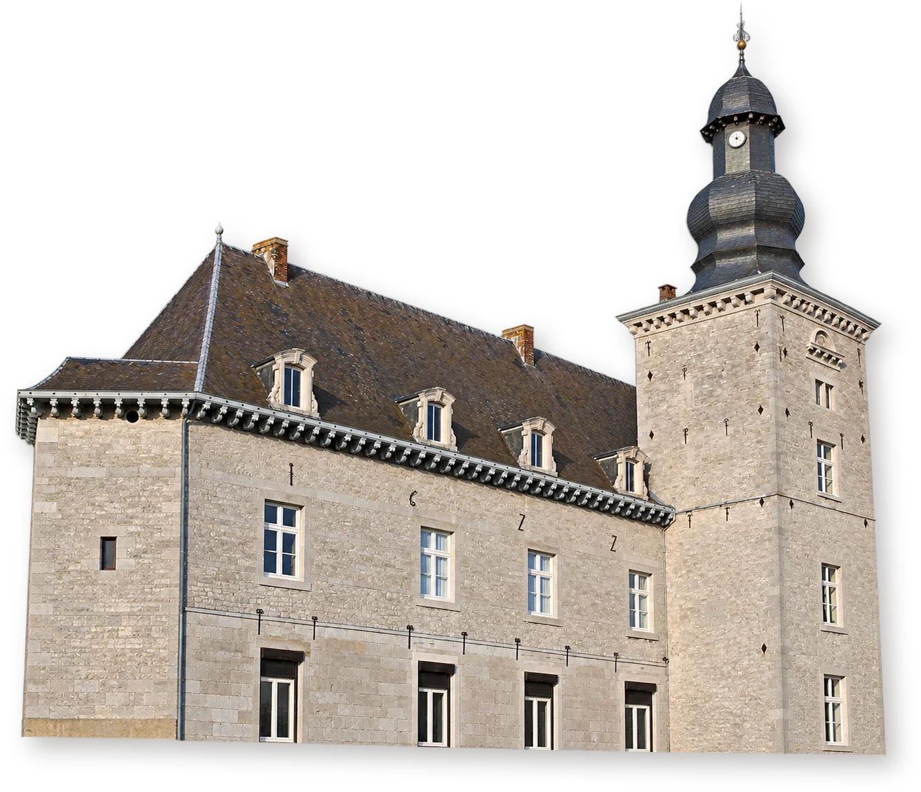 Château de Fumal — здание Объемная иллюстрация замка Fumal