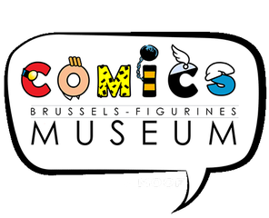 Логотип Brussels Comics Figurines Museum — BCF, ancien MOOF Логотип Brussels Comics Figurines Museum — BCF, ancien MOOF