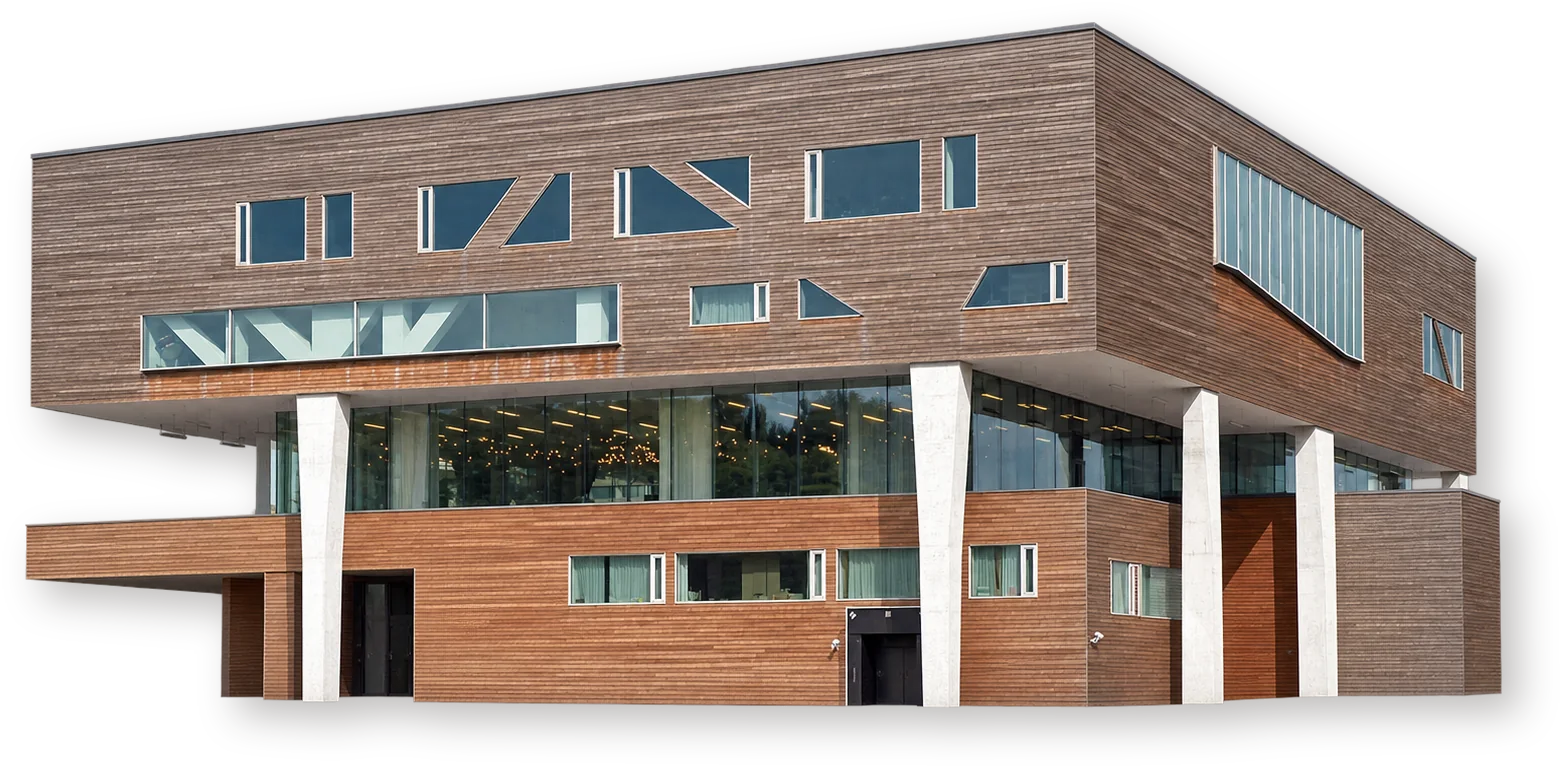 Объёмная иллюстрация по фотографиям: Новый корпус deSingel, Антверпен