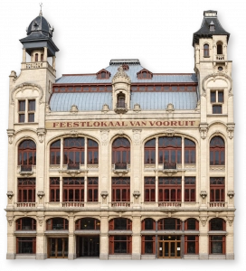 Историческое здание De Vooruit, ныне площадка центра искусств VIERNULVIER.