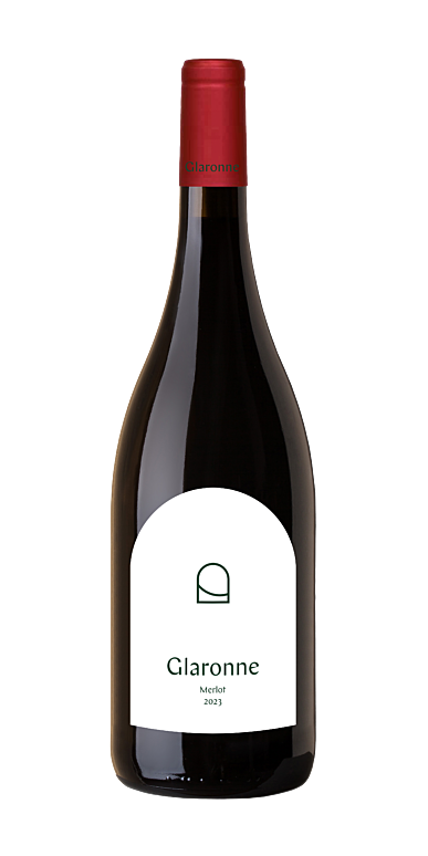 Бутылка Merlot 2023 — Wijndomein Glaronne Бутылка вина Merlot 2023 винодельни Wijndomein Glaronne