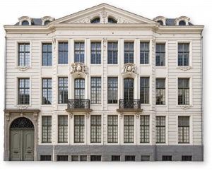 Историческое здание Дома Арнолда Вандер Хагена на улице Veldstraat в Генте