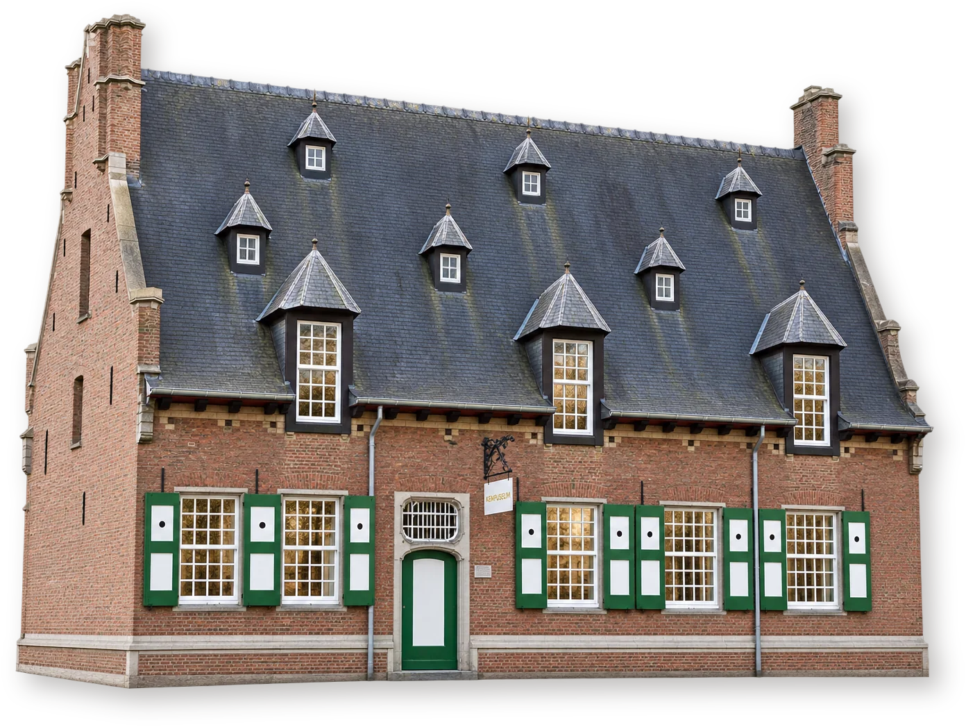Объёмная иллюстрация здания: Kempuseum, дом Sint-Huibrecht, Mudaeusstraat2, Брехт