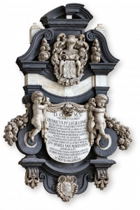 Мраморная эпитафия Анри Леджильона и Мари ван Мариссиен 1668 года в церкви Святого Иакова в Брюгге