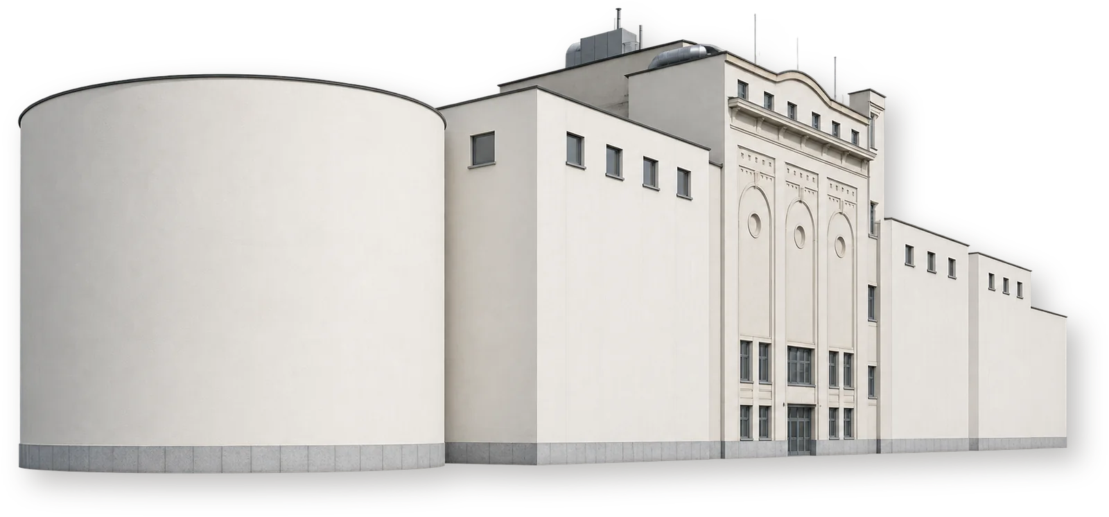 Комплекс M HKA с цилиндрическим крылом в Антверпене