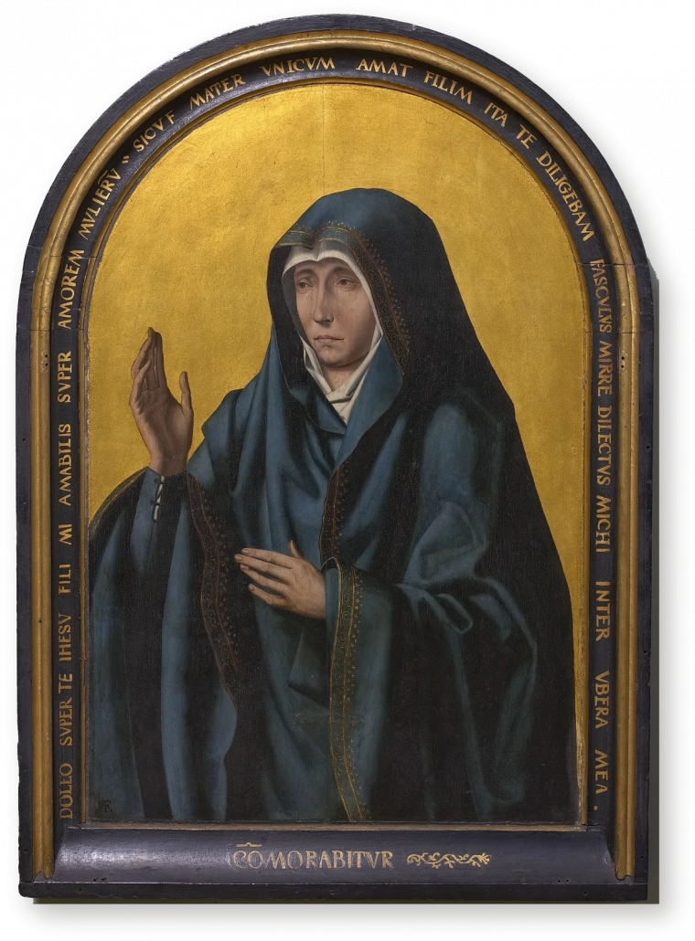 Матерь Скорбей — Mater Dolorosa — сокровищница собора Спасителя, Брюгге Матерь Скорбей — Mater Dolorosa в музейной раме, коллекция собора Спасителя в Брюгге