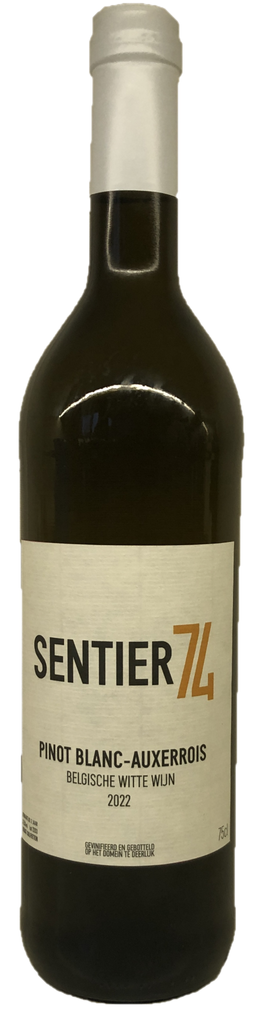 Бутылка Pinot Blanc – Auxerrois — Sentier 74 Бутылка вина Pinot Blanc – Auxerrois винодельни Sentier 74