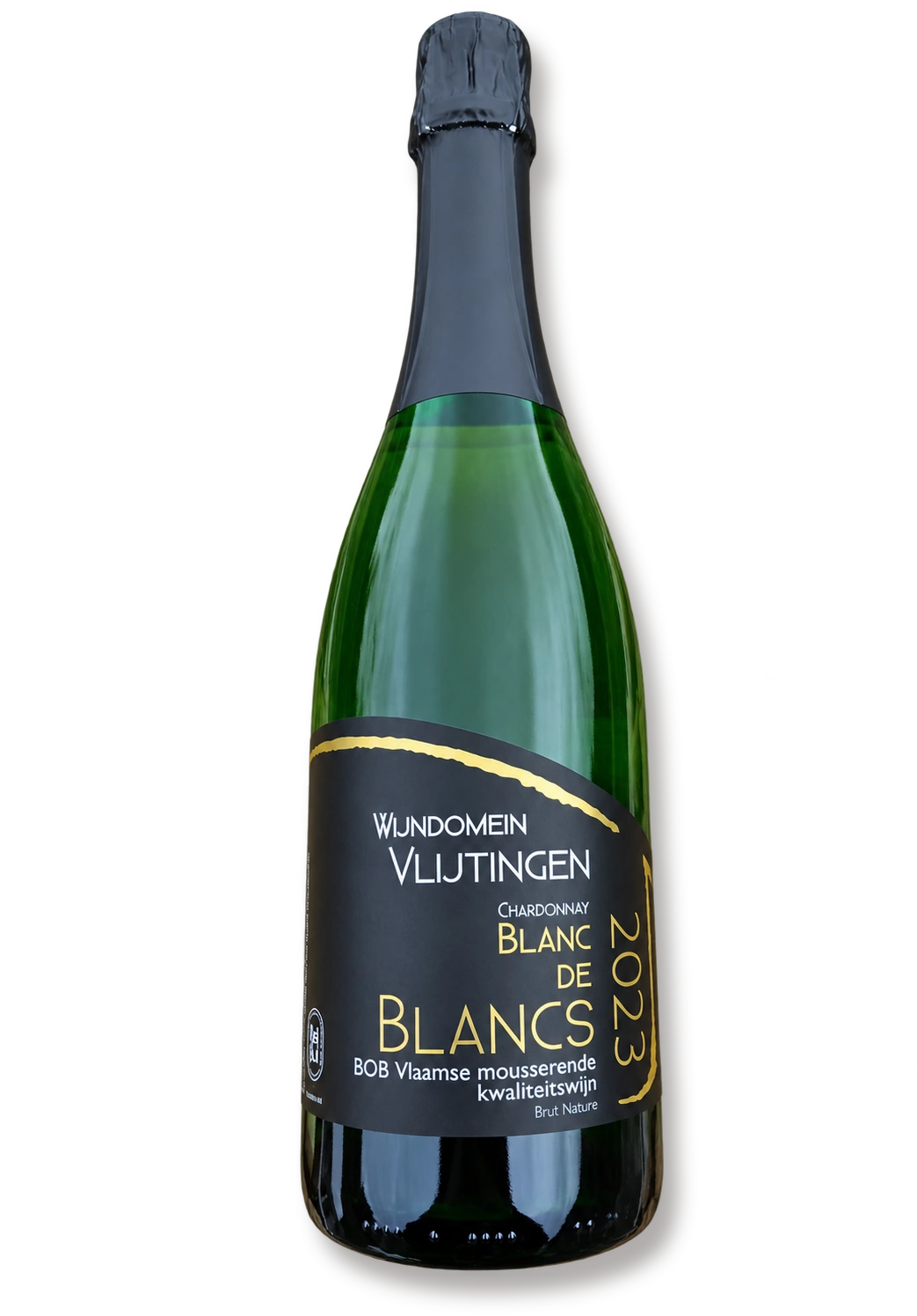Бутылка Blanc de Blanc 2023 — Wijndomein Vlijtingen Бутылка вина Blanc de Blanc 2023 винодельни Wijndomein Vlijtingen